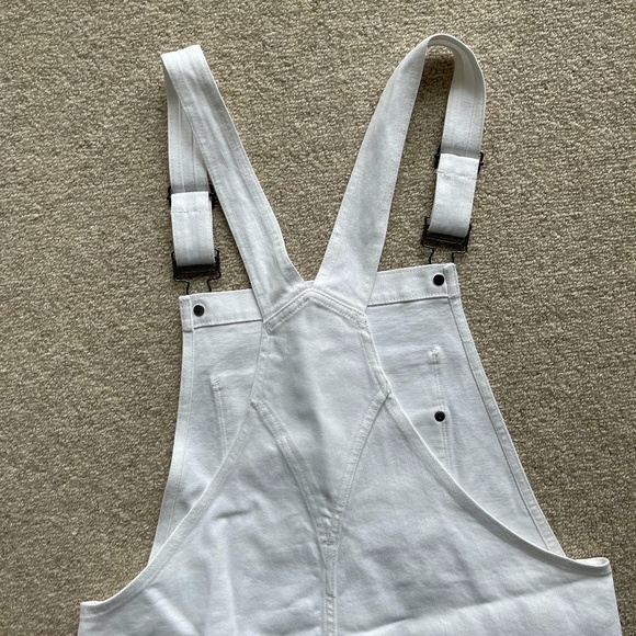 Frame Le Garcon White Short Overalls, M - Picture 3 of 13